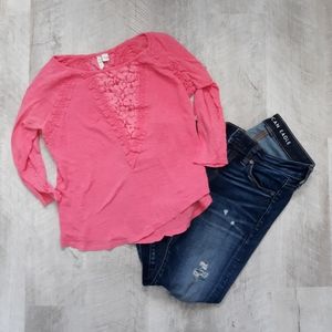LC Lauren Conrad Lace Top